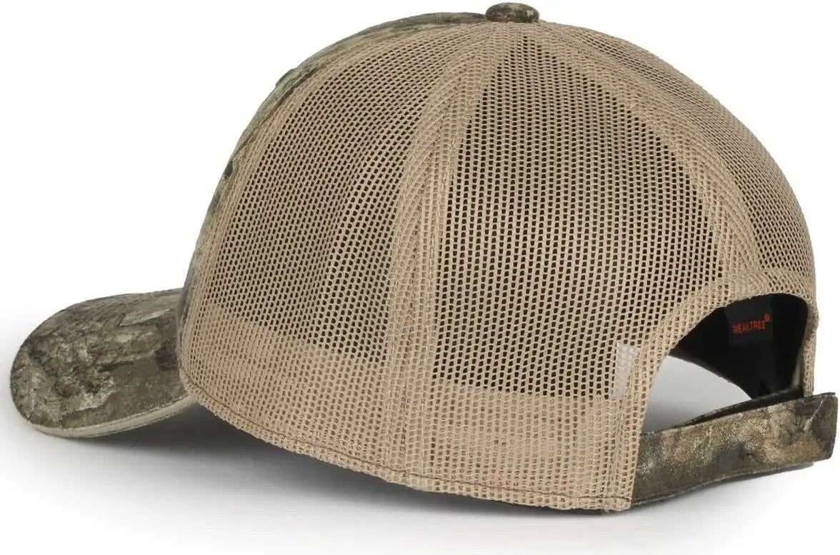 OC Sports CGWM-301 Adjustable Mesh Back Cap - Realtree APX Khaki - Realtree Khaki / OSFM