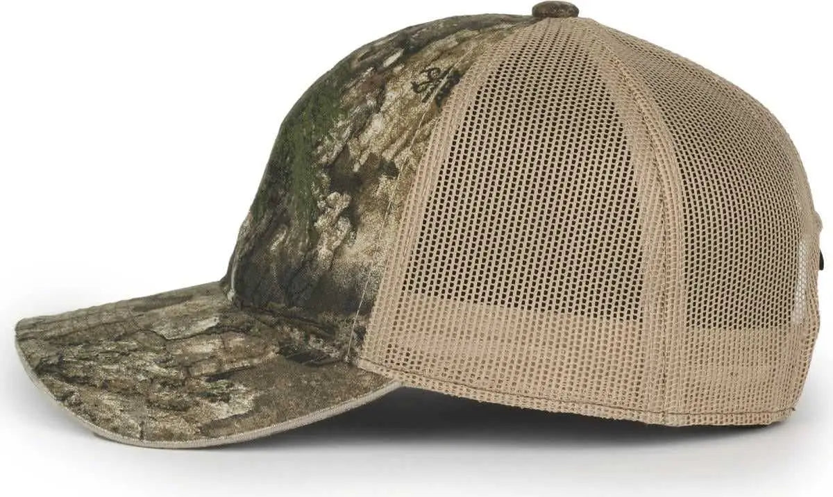 OC Sports CGWM-301 Adjustable Mesh Back Cap - Realtree APX Khaki - Realtree Khaki / OSFM
