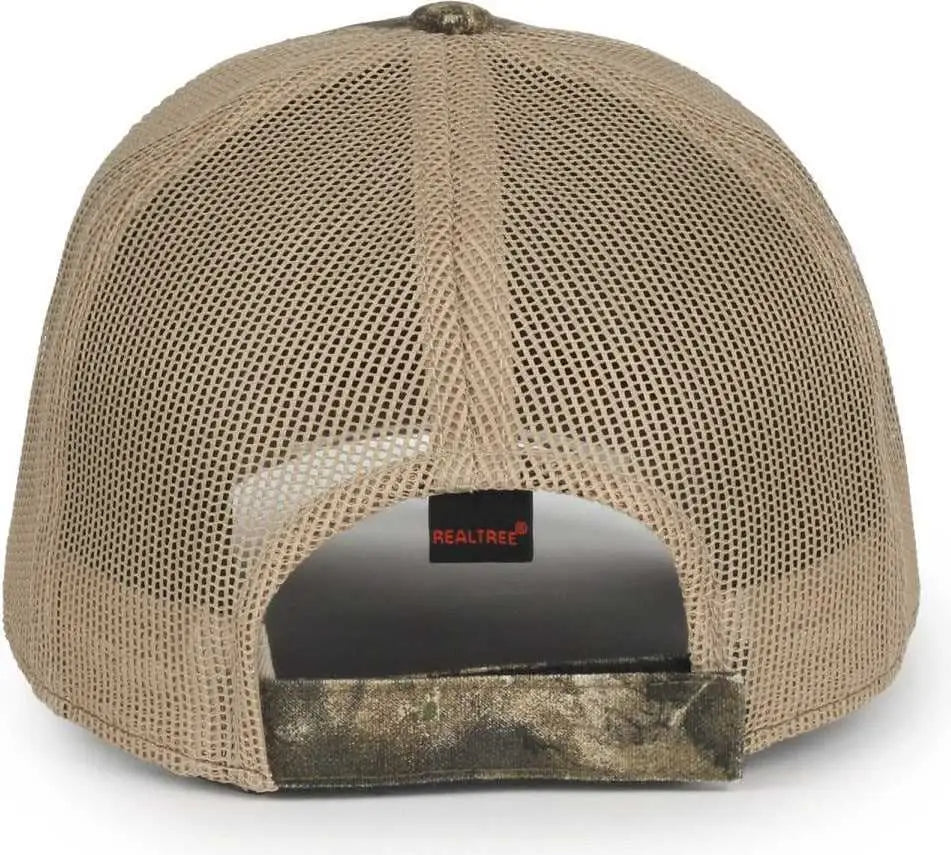 OC Sports CGWM-301 Adjustable Mesh Back Cap - Realtree APX Khaki - Realtree Khaki / OSFM