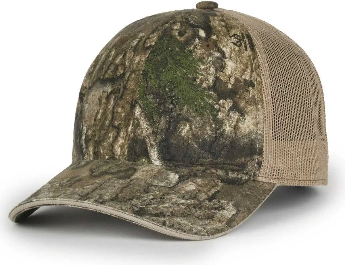 OC Sports CGWM-301 Adjustable Mesh Back Cap - Realtree APX Khaki - Realtree Khaki / OSFM