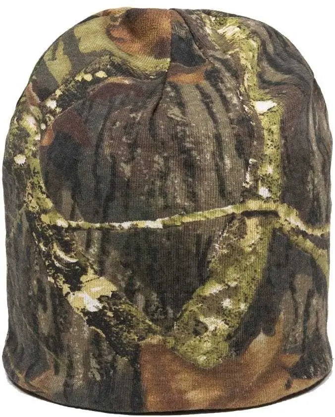 OC Sports CMK-405 Beanie - Mossy Oak Break-Up Black - Mossy Oak Break-Up Black / 6 7/8’’ - 7 1/2’’