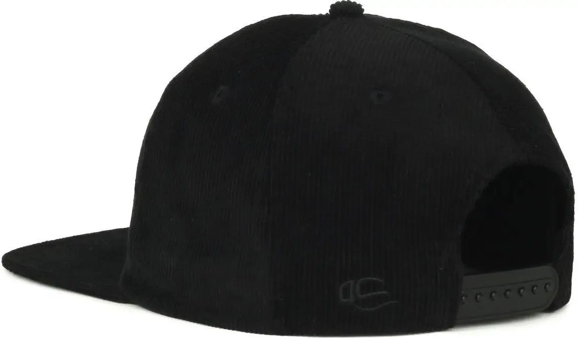 OC Sports CORD01 Corduroy Cap - Black - Black / OSFM