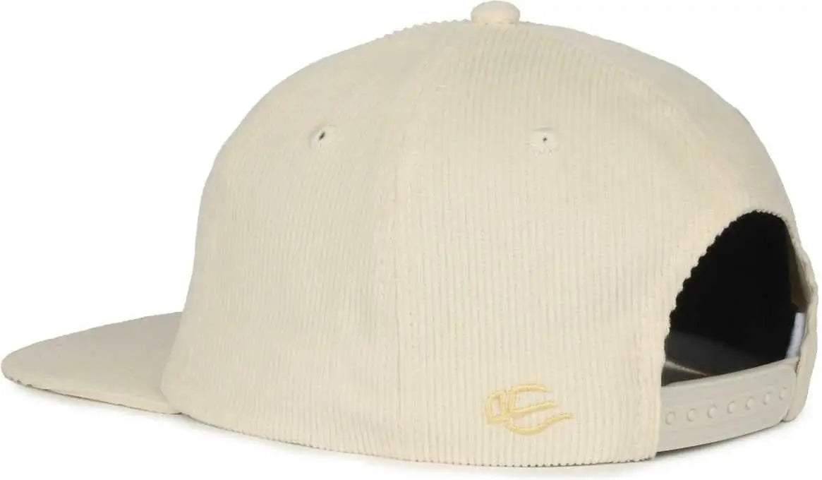 OC Sports CORD01 Corduroy Cap - Ivory - Ivory / OSFM