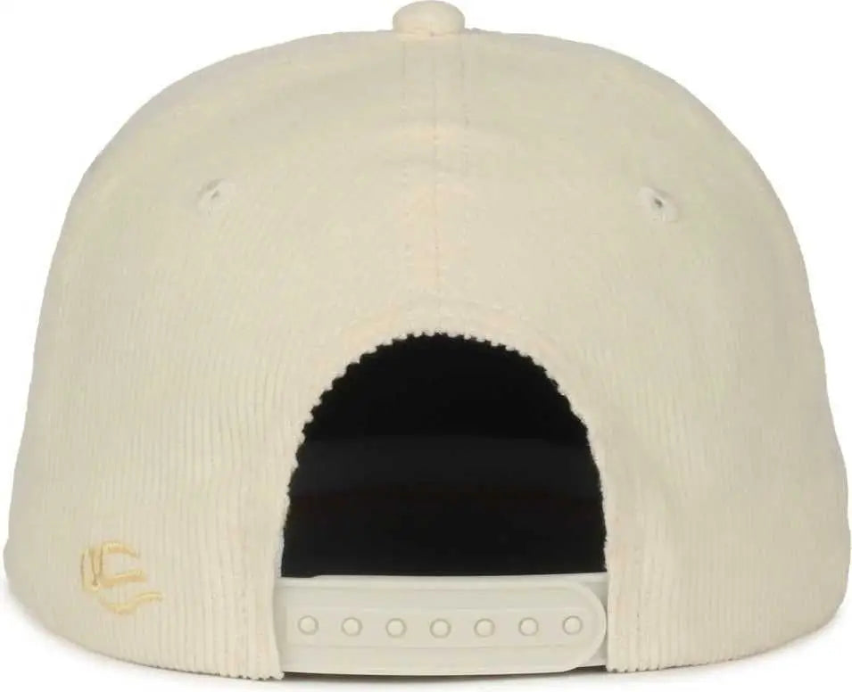 OC Sports CORD01 Corduroy Cap - Ivory - Ivory / OSFM