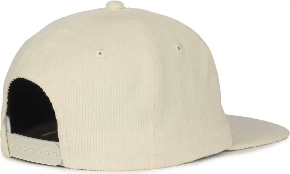 OC Sports CORD01 Corduroy Cap - Ivory - Ivory / OSFM