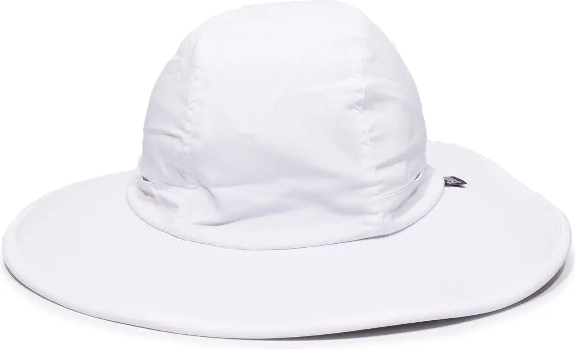 OC Sports CSB-100 Adjustable Cinching Cord Casual Hat - White - White / 6 7/8’’ - 7 1/2’’