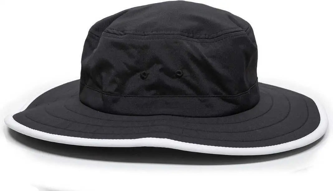 OC Sports CSB-300 Moisture Wicking Boonie - Black White - Black White / One Size Fits Most