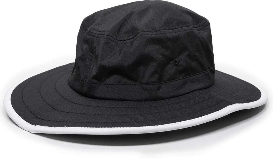 OC Sports CSB-300 Moisture Wicking Boonie - Black White - Black White / One Size Fits Most