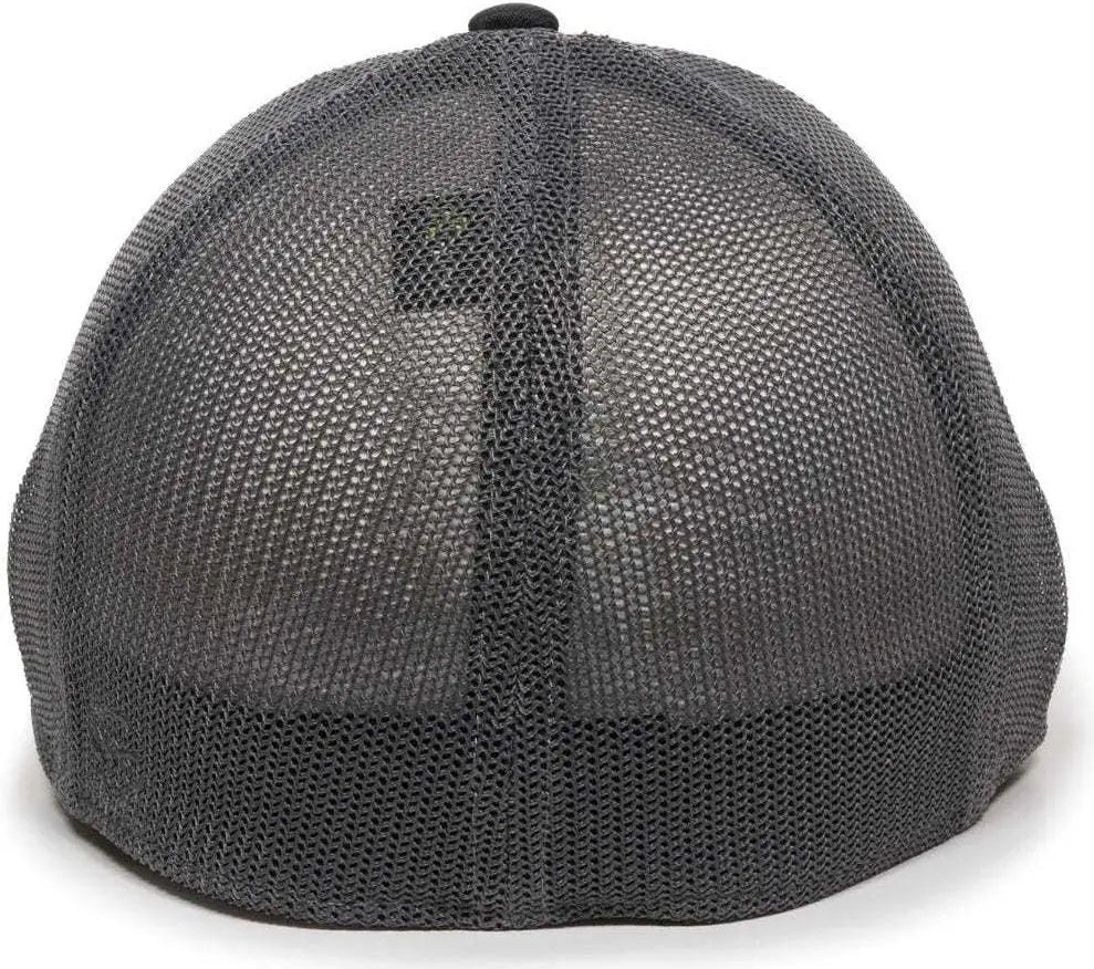 OC Sports CT120M Extra-flexible Slight Pre-curved Visor - Black Graphite