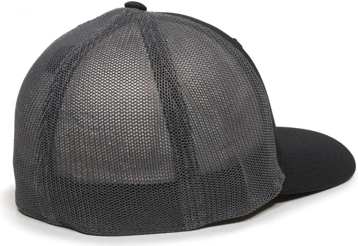 OC Sports CT120M Extra-flexible Slight Pre-curved Visor - Black Graphite