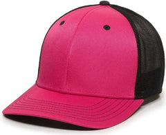 OC Sports CT120M Extra-flexible Slight Pre-curved Visor - Fuchsia Black