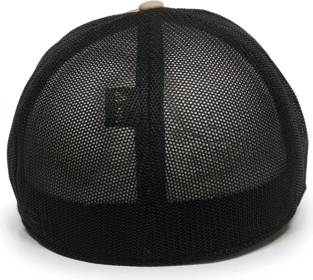 OC Sports CT120M Extra-flexible Slight Pre-curved Visor - Khaki Black