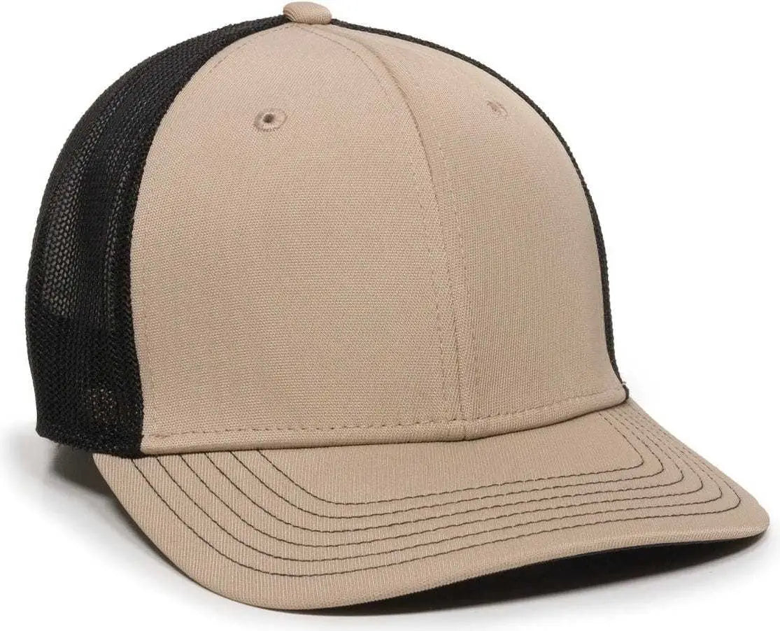 OC Sports CT120M Extra-flexible Slight Pre-curved Visor - Khaki Black - Khaki Black / 6 3/4’’ - 7 1/8’’
