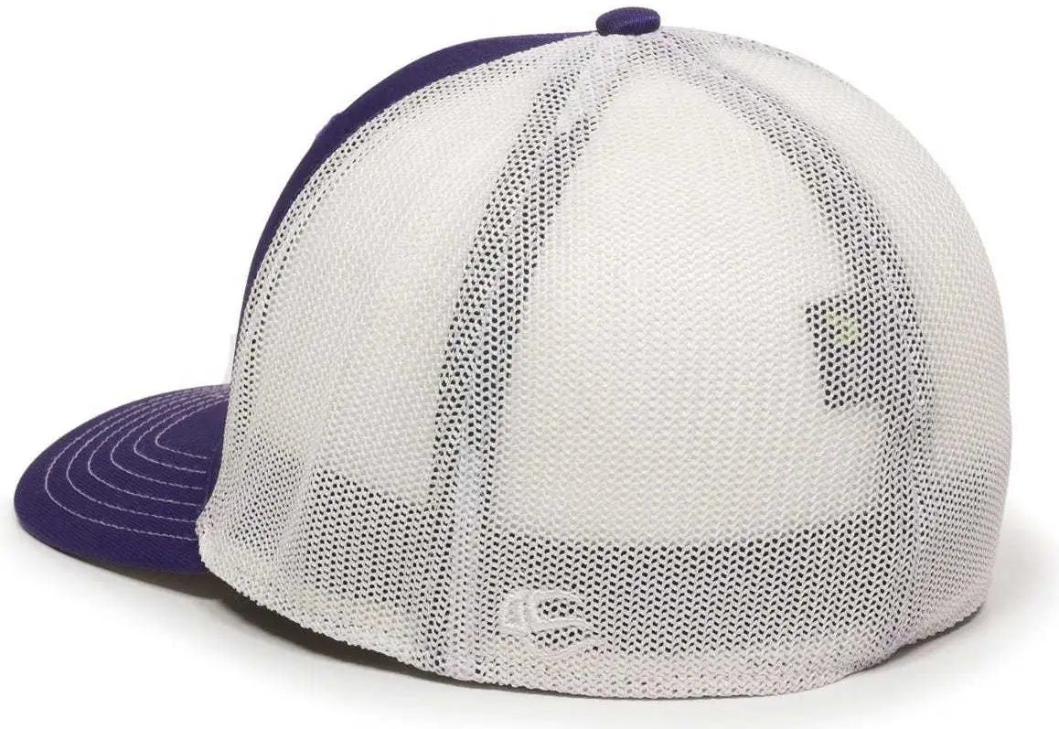 OC Sports CT120M Extra-flexible Slight Pre-curved Visor - Purple White