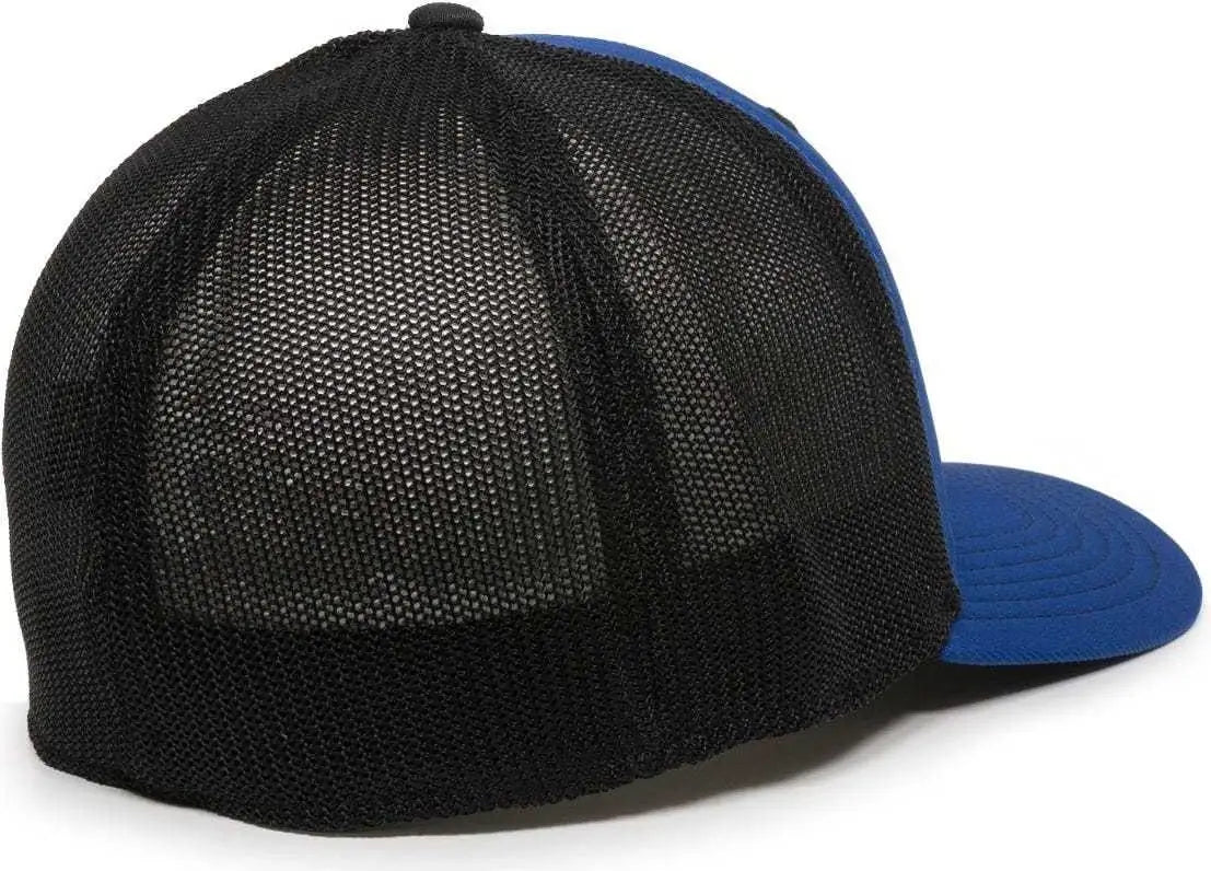 OC Sports CT120M Extra-flexible Slight Pre-curved Visor - Royal Black