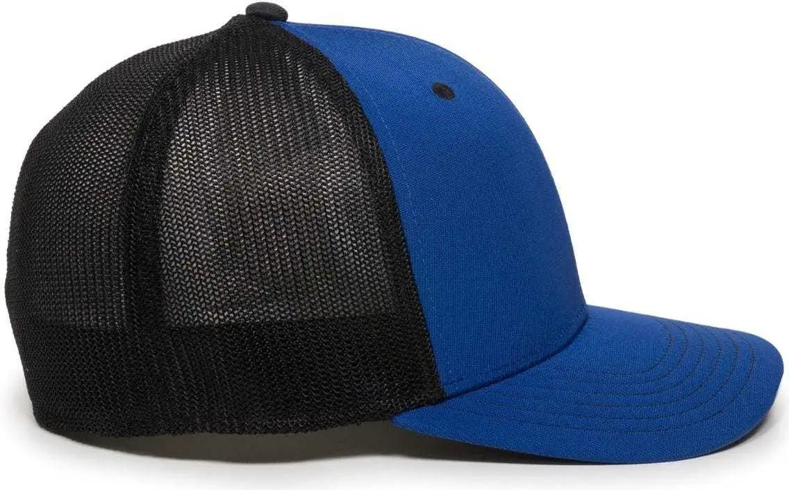 OC Sports CT120M Extra-flexible Slight Pre-curved Visor - Royal Black