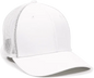 OC Sports CT120M Extra-flexible Slight Pre-curved Visor - White - White / 6 3/4’’ - 7 1/8’’