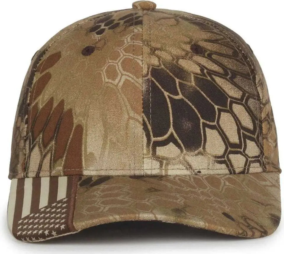 OC Sports CWF-305 Adjustable Cap - Kryptek Highlander AM - Kryptek Highlander AM / 6 7/8’’ - 7 1/2’’