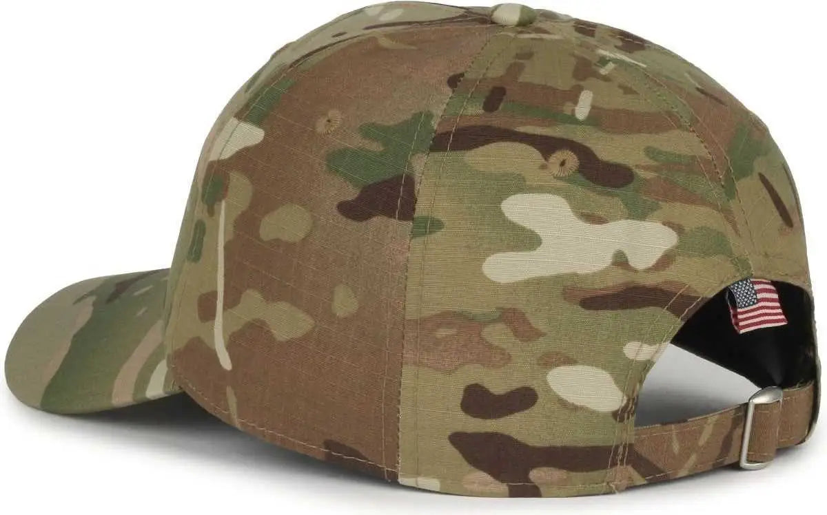 OC Sports CWF-405 Multicam Cap with Flag Visor Cap - Nyco Extreme Mulitcam Original Usa - Multicam / OSFM