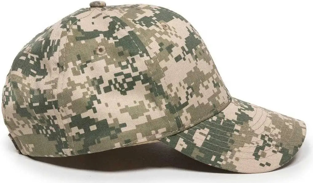 OC Sports DC-610 Cotton Twill Digital Camo Cap - Tan - Tan / 6 7/8’’ - 7 1/2’’