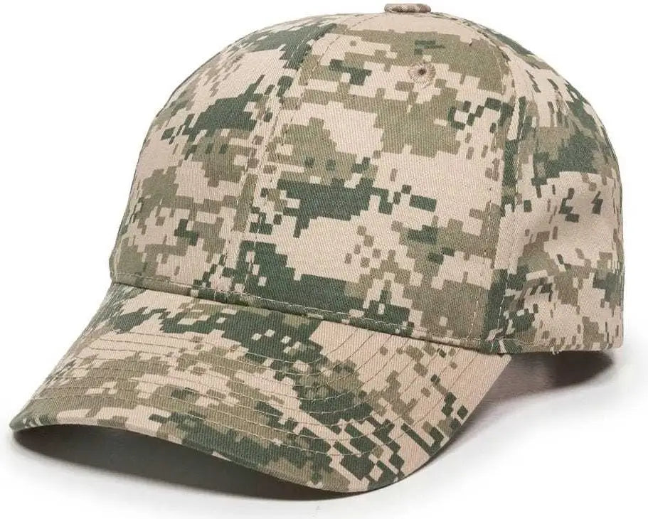 OC Sports DC-610 Cotton Twill Digital Camo Cap - Tan - Tan / 6 7/8’’ - 7 1/2’’