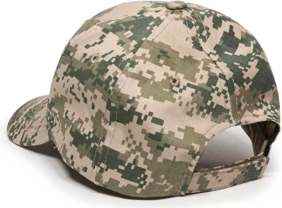 OC Sports DC-610 Cotton Twill Digital Camo Cap - Tan - Tan / 6 7/8’’ - 7 1/2’’