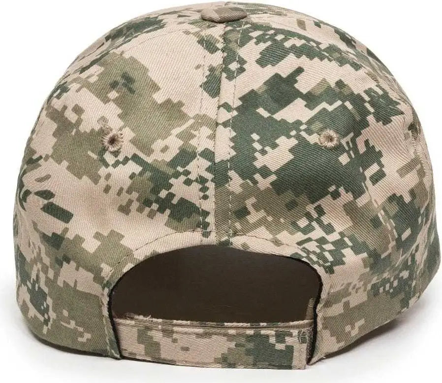 OC Sports DC-610 Cotton Twill Digital Camo Cap - Tan - Tan / 6 7/8’’ - 7 1/2’’