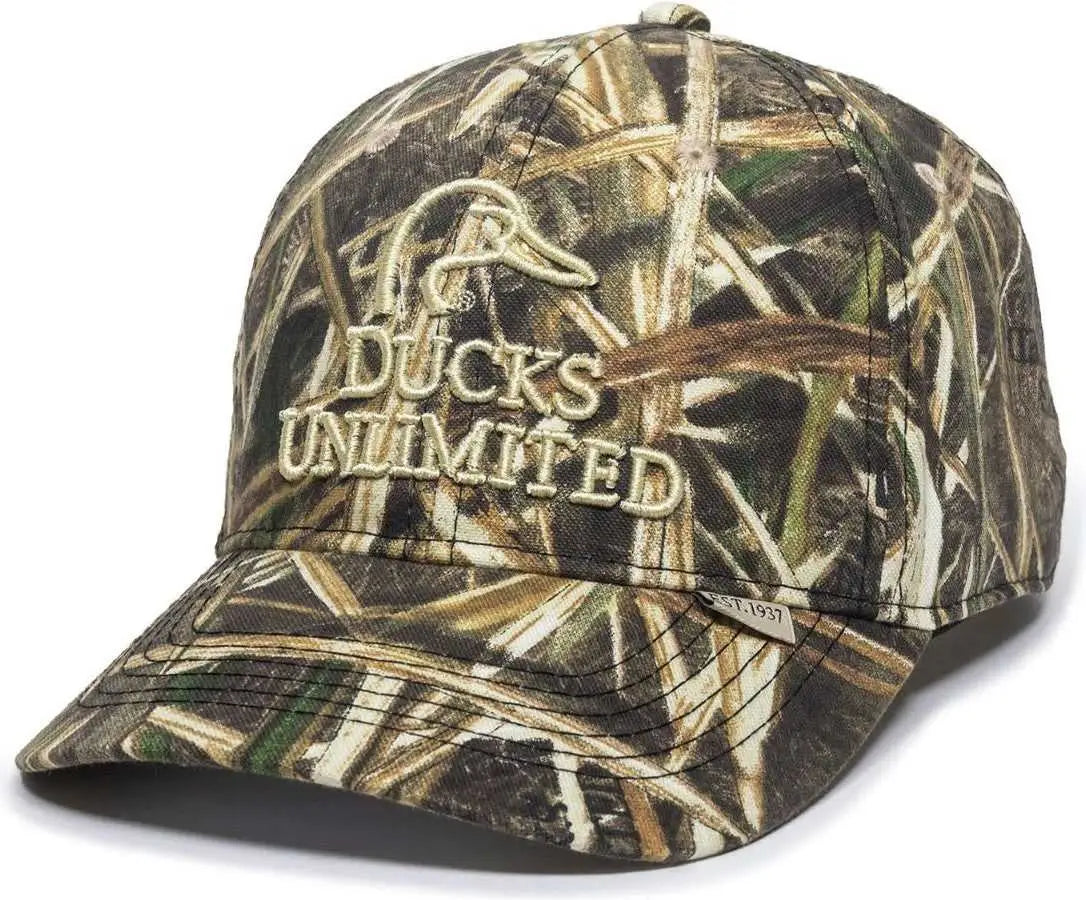 OC Sports DU21X Ducks Unlimited Caps - Mossy Oak Shadow Grass Blades Ducks Unlimited