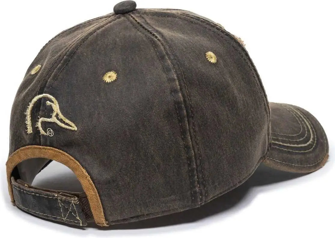 OC Sports DU37C Ducks Unlimited Caps - Dark Brown - Brown / Adult