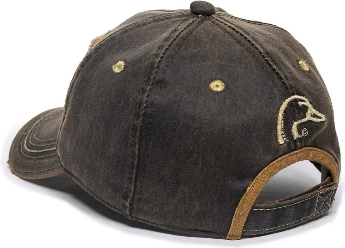 OC Sports DU37C Ducks Unlimited Caps - Dark Brown - Brown / Adult