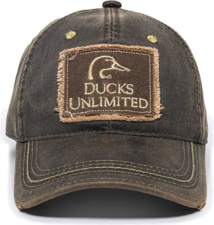 OC Sports DU37C Ducks Unlimited Caps - Dark Brown - Brown / Adult