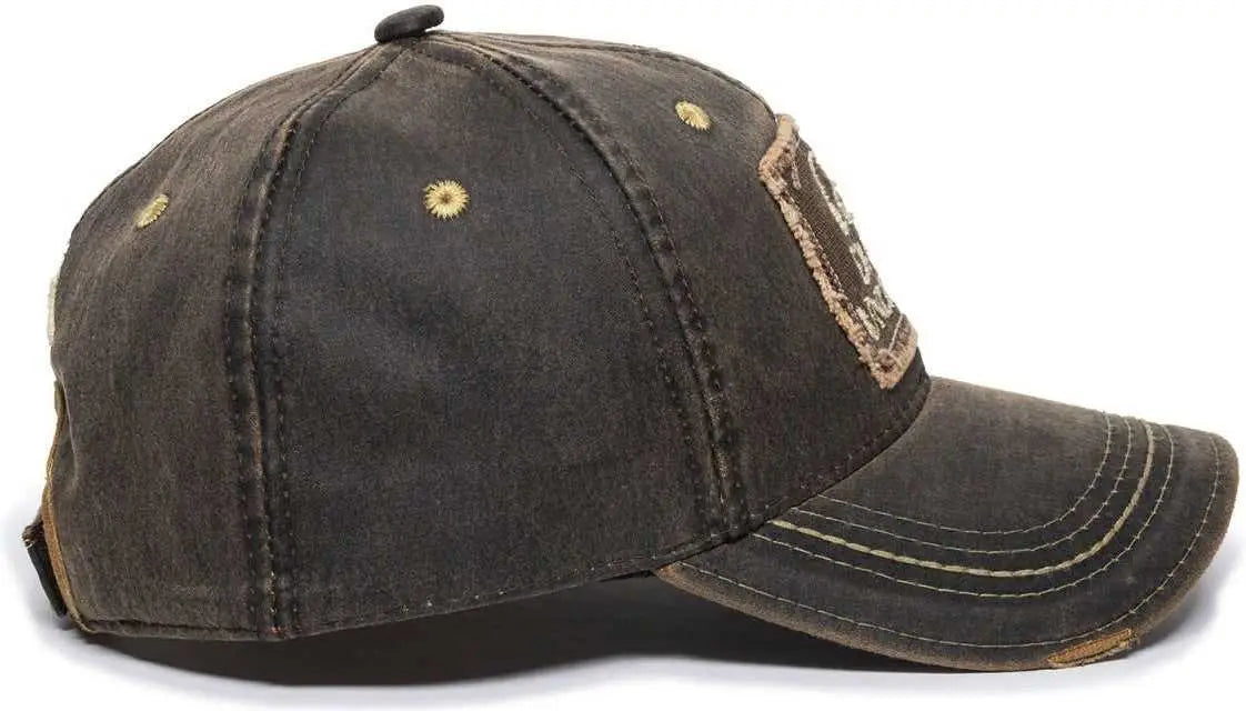 OC Sports DU37C Ducks Unlimited Caps - Dark Brown - Brown / Adult