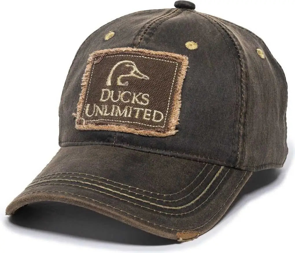 OC Sports DU37C Ducks Unlimited Caps - Dark Brown - Brown / Adult