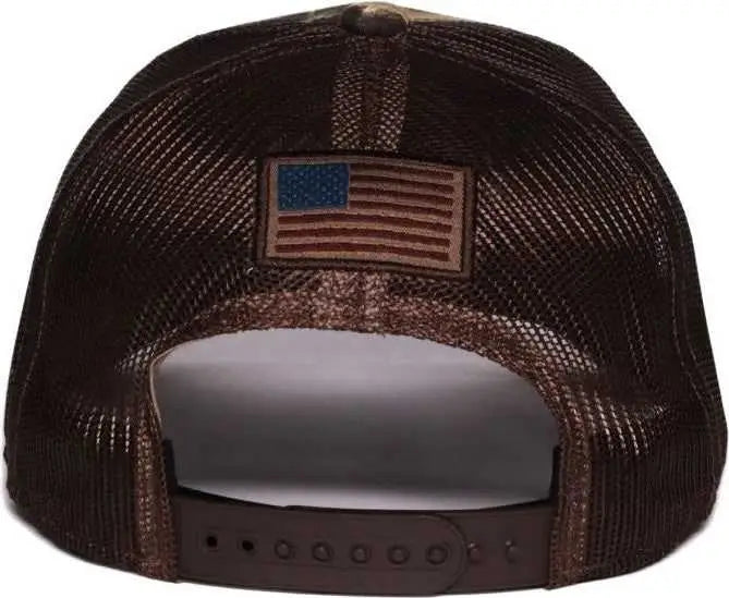 OC Sports DU63B Ducks Unlimited Caps - Mossy Oak Shadowgrass Blades Duck Brown - Mossy Oak Brown / OSFM