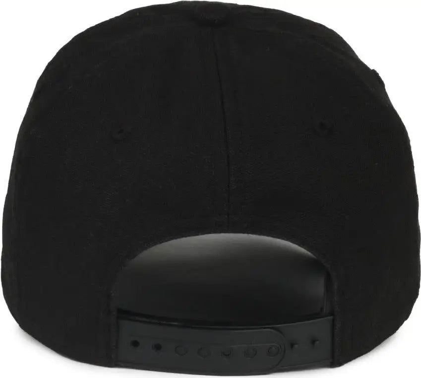 OC Sports DUK-111SB DUK Canvas Snap Back Cap - Black - Black / OSFM