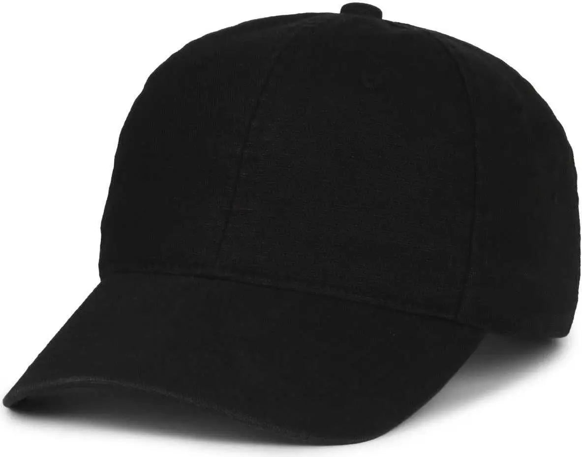 OC Sports DUK-111SB DUK Canvas Snap Back Cap - Black - Black / OSFM