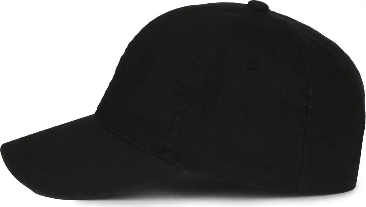 OC Sports DUK-111SB DUK Canvas Snap Back Cap - Black - Black / OSFM
