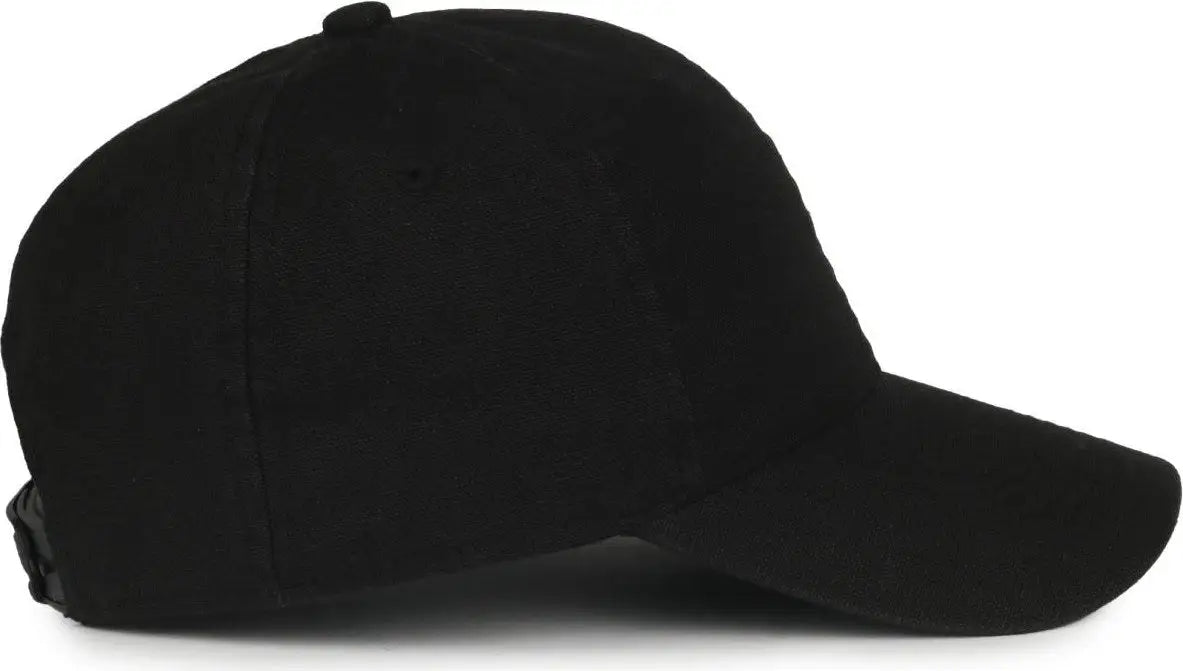 OC Sports DUK-111SB DUK Canvas Snap Back Cap - Black - Black / OSFM