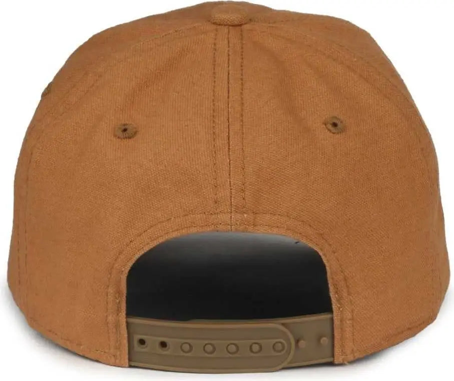 OC Sports DUK-111SB DUK Canvas Snap Back Cap - Brown - Brown / OSFM