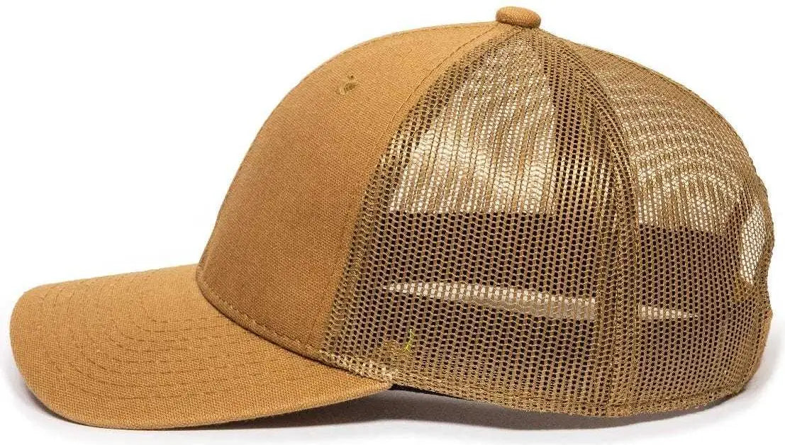 OC Sports DUK-800M Adjustable Mesh Back Cap - DUK Brown - Brown / 6 7/8’’ - 7 1/2’’