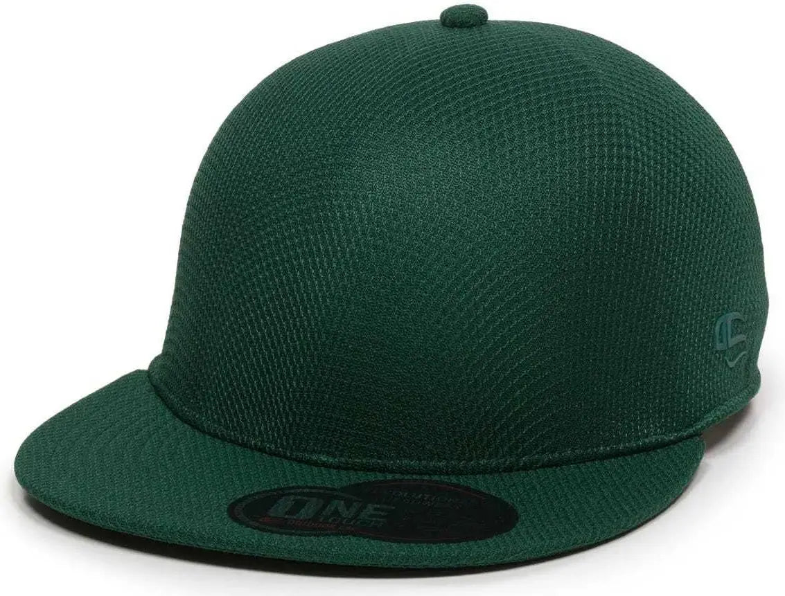 OC Sports EDGE Flexible Fitting Cap - Dark Green