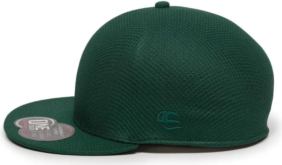 OC Sports EDGE Flexible Fitting Cap - Dark Green