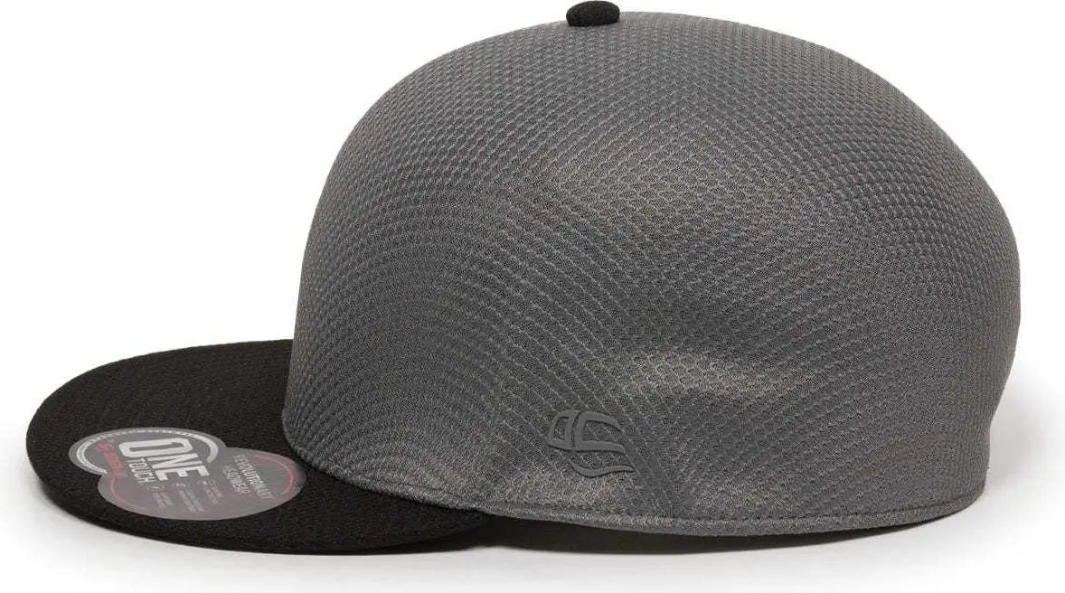 OC Sports EDGE Flexible Fitting Cap - Graphite Black