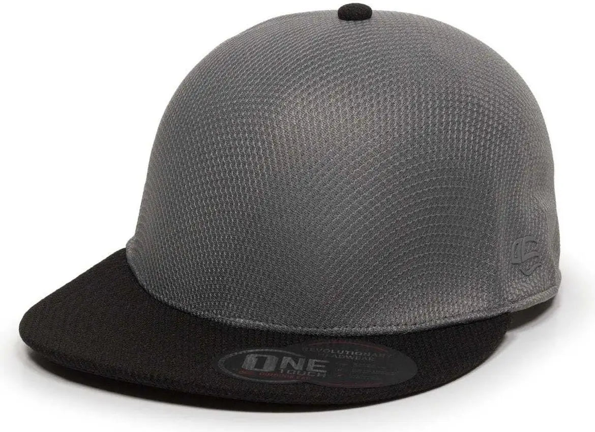 OC Sports EDGE Flexible Fitting Cap - Graphite Black
