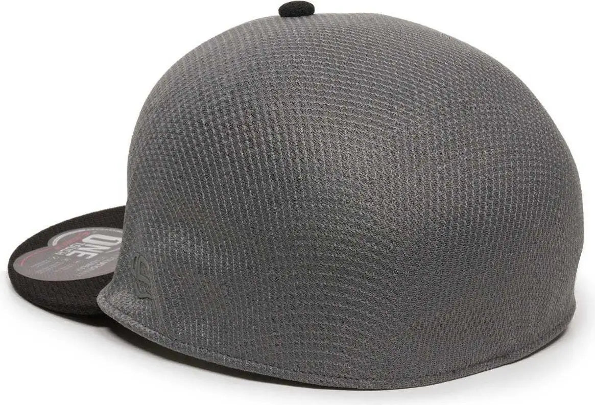 OC Sports EDGE Flexible Fitting Cap - Graphite Black