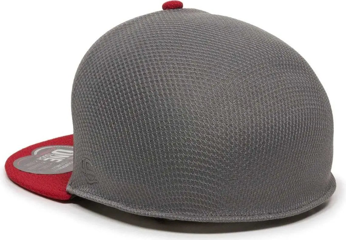 OC Sports EDGE Flexible Fitting Cap - Graphite Red