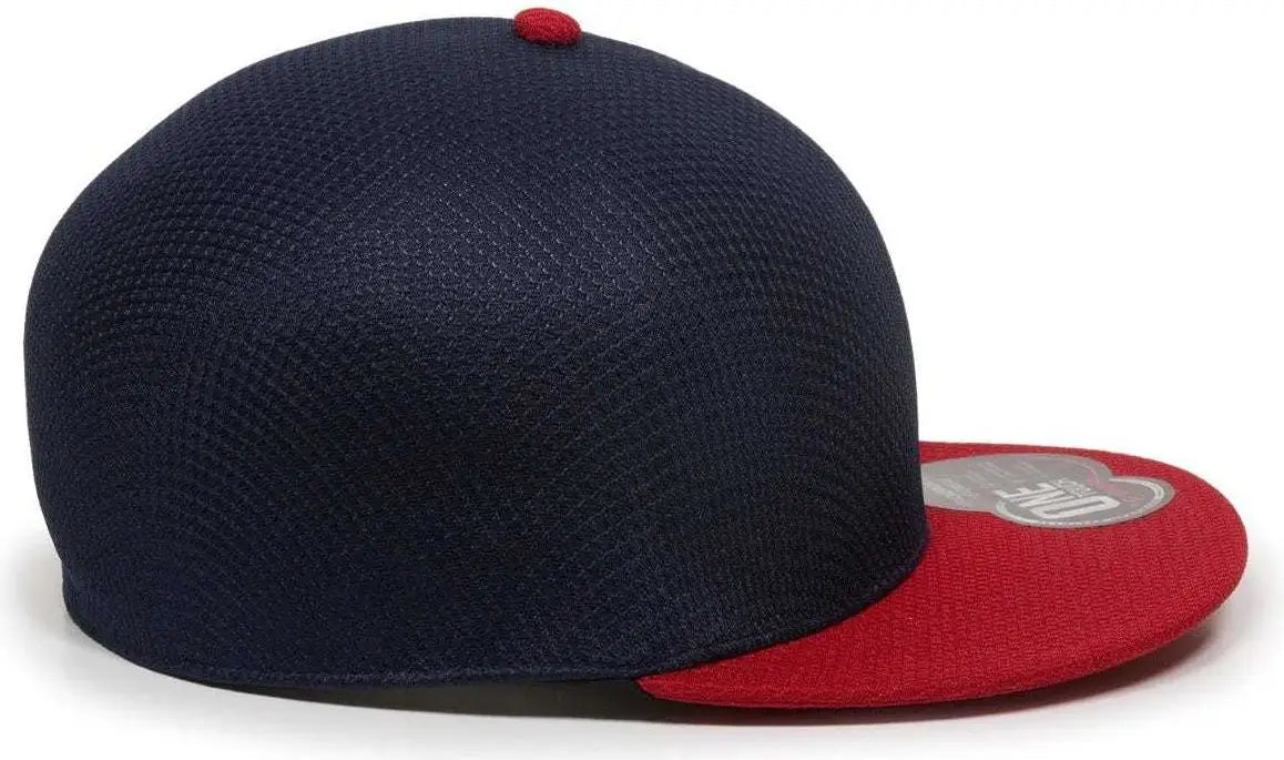 OC Sports EDGE Flexible Fitting Cap - Navy Red