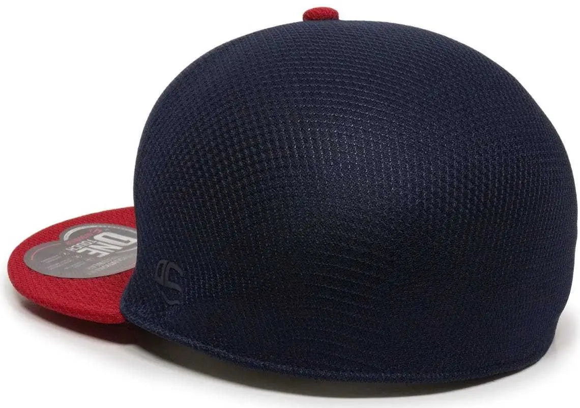 OC Sports EDGE Flexible Fitting Cap - Navy Red