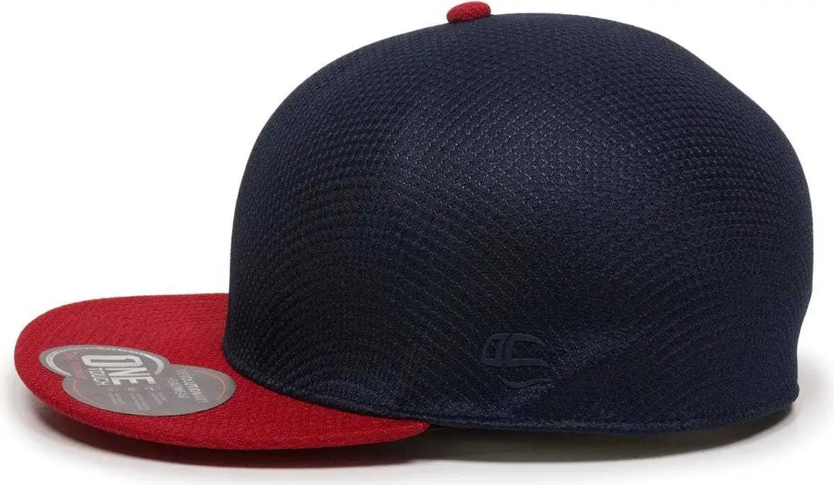 OC Sports EDGE Flexible Fitting Cap - Navy Red