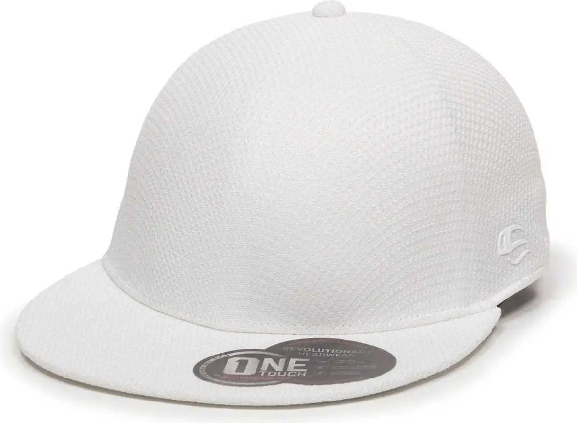 OC Sports EDGE Flexible Fitting Cap - White